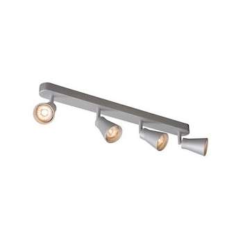 AVO QUAD, applique & plafonnier, quadruple QPAR51 gris arg, max 4x50W|SLV-DC51000897