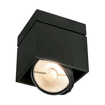 KARDAMOD, plafonnier intérieur, simple, carré, noir mat, GU10/QPAR111, 75W max|SLV-DC5117100