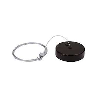Kit de suspension pour LEXA: patère acier noir et filin acier|Aric-ARI50012