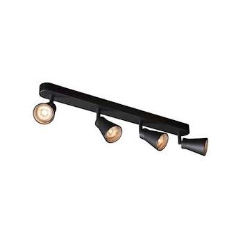 AVO, applique et plafonnier intérieur, quad, noir, GU10/QPAR51, 4x 50W max|SLV-DC51000895