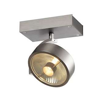 KALU, 1 spot, QPAR111 plafonnier, alu brossé. ES111, max. 75W|SLV-DC5147306