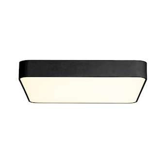 MEDO 60, plafonnier intérieur, carré, noir, LED, 38,4W, 3000K, variable 1-10V|SLV-DC51000725