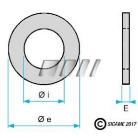 Rondelle moyenne - 12mm (diam. ext 27mm)|sm-ci-SICM12NG