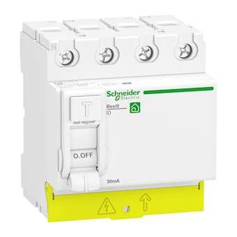 Resi9 - interrupteur différentiel - 4P - 40A - 30mA - Type A - peignable|Schneider Electric-SCHR9PRA440