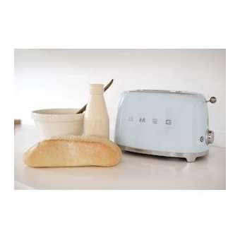 Toaster 2 tranches Années 50 - Structure en acier embouti|Smeg france-SMFTSF01PBEU