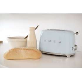 Toaster 2 tranches Années 50 - Structure en acier embouti|Smeg france-SMFTSF01PBEU