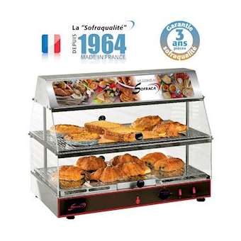 Vitrine chaude 2 niveaux|Sofraca-SFCN62