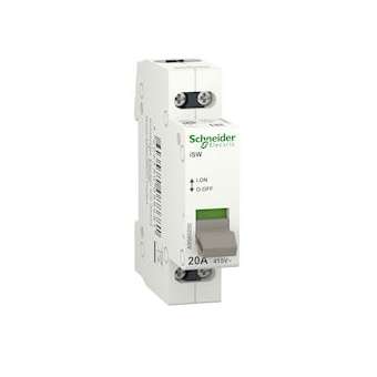 Acti9, iSW interrupteur de commande 2P 20A 415VCA|Schneider Electric-SCHA9S60220