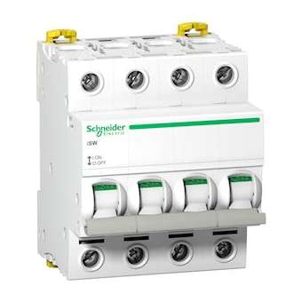 Acti9, iSW interrupteur-sectionneur 4P 40A 415VAC|Schneider Electric-SCHA9S65440