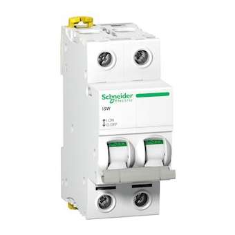 Acti9, iSW interrupteur-sectionneur 2P 40A 415VAC|Schneider Electric-SCHA9S65240