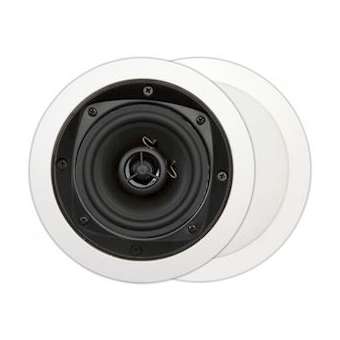 MDC620 (2pc) Enceinte hifi basic encastrable ronde, blanc, 90dB à 1W/1M|Sonoprof-ONF00000021