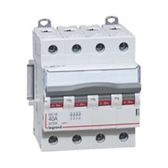 Interrupteur-sectionneur DX³-IS 4P 400V~ - 40A - 4 modules|Legrand-LEG406480