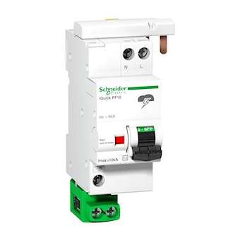 Acti9, iQuick PF10 parafoudre 1P+N 230V 10kA, livré avec cable de terre|Schneider Electric-SCHA9L16617