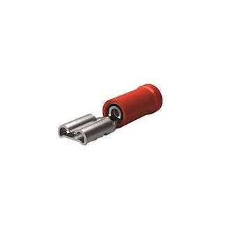 Clip FASTON Rouge-Section: 0,3 à 1,0mm²-Clip: 5,0 x 0,8mm-Bronze phosphor étamé|TE Connectivity ( Ex Tyco Simel )-TYS606810