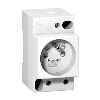 Prise de courant modulaire 16A 2P+T standard français 250V|Schneider Electric-SCHA9A15306