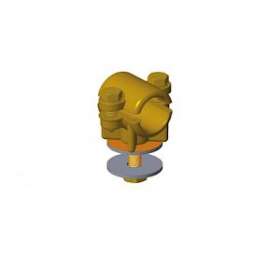 Serre-fil 181-204mm²-Trou fixation: M7-Avec 2 rondelles bimétalliques + boulon|TE Connectivity ( Ex Tyco Simel )-TYS095140