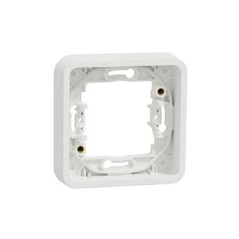 Mureva Styl - Cadre 1 poste - encastré - IP55 - IK08 - blanc|Schneider Electric-SCHMUR39107