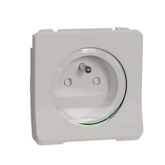 Mureva Styl - Prise courant 2P+T - composable - IP55 IK08 - connex auto - blanc|Schneider Electric-SCHMUR39133