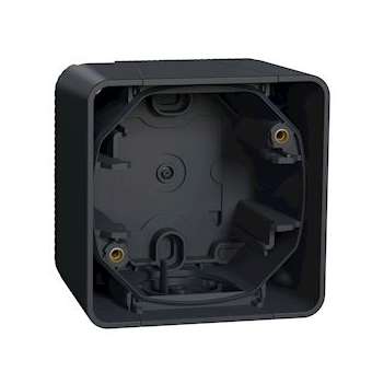 Mureva Styl - Boîte 1 poste - saillie - IP55 - IK08 - gris|Schneider Electric-SCHMUR37911