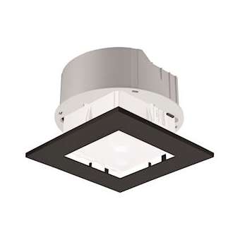 Kit encastrement facade carre noire pour detecteur plano centro|Theben-THB9070737