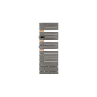 Sèche-serviettes Allure 3 mat à gauche avec soufflerie 1750W gris roche|Thermor-EET483189