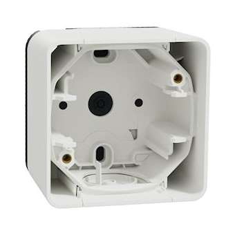 Mureva Styl - Boîte 1 poste - saillie - IP55 - IK08 - blanc|Schneider Electric-SCHMUR39911