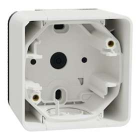 Mureva Styl - Boîte 1 poste - saillie - IP55 - IK08 - blanc|Schneider Electric-SCHMUR39911