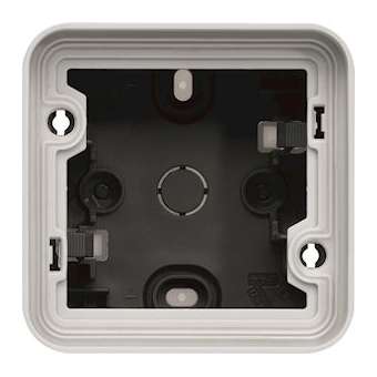 cubyko Boîte simple vide associable gris IP55|Hager-HAGWNA681