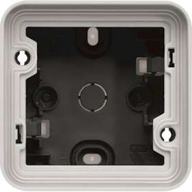 cubyko Boîte simple vide associable gris IP55|Hager-HAGWNA681