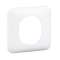 Ovalis - Plaque de finition blanche (RAL9003) - 1 poste Blanc
