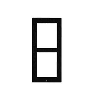 Cadre saillie 2 modules IP Verso & Access Unit Noir|Tiptel-TIPCADRESAILLIEVERSO2MNOIR