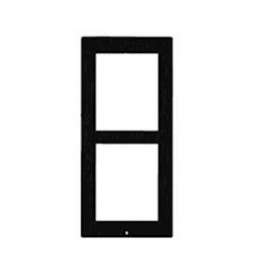 Cadre saillie 2 modules IP Verso & Access Unit Noir|Tiptel-TIPCADRESAILLIEVERSO2MNOIR