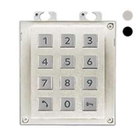 Le module permet l'ouverture de la porte par code PIN|Tiptel-TIPIPVERSOMODULECLAVIERGRIS