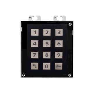 Le module permet l'ouverture de la porte par code PIN|Tiptel-TIPIPVERSOMODULECLAVIERNOIR