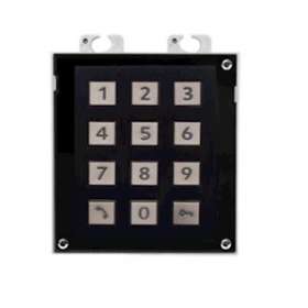 Le module permet l'ouverture de la porte par code PIN|Tiptel-TIPIPVERSOMODULECLAVIERNOIR