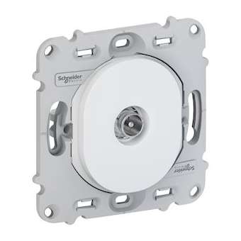 Ovalis - prise TV simple - sans plaque de finition Blanc|Schneider Electric-SCHS261405