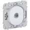 Ovalis - prise TV simple - sans plaque de finition Blanc