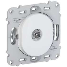 Ovalis - prise TV simple - sans plaque de finition Blanc|Schneider Electric-SCHS261405