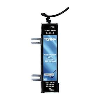 Alimentation 18 Vcc-2 A utile (-20DEGC à +60DEGC) jack 2,5 mm|Tonna-TOQ740000