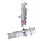 Cerclage double - Déport 150 mm - Mât D 20 à 50 mm - Galva