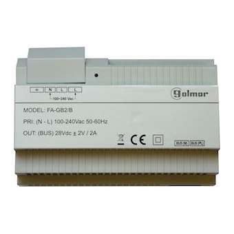 Alimentation installation BUS 2 fils GB2 28 volts|Golmar-BITGFAGB2-B
