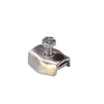 Serre câble plat à 1 boulon 6 mm - Zingué Blanc|Tonna-TOQ541510