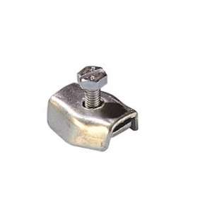 Serre câble plat à 1 boulon 6 mm - Zingué Blanc|Tonna-TOQ541510