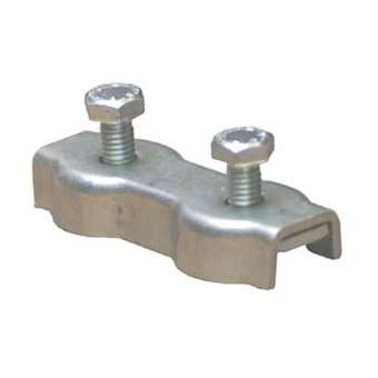 Serre câble plat à 2 boulons 6 mm - Zingué Blanc|Tonna-TOQ541520