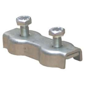 Serre câble plat à 2 boulons 6 mm - Zingué Blanc|Tonna-TOQ541520
