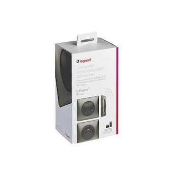 Pack extension Céliane with Netatmo inter+ prise + cde sans fil - graphite|Legrand-LEG067625