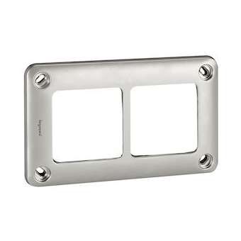 Plaque 2 postes Soliroc IK10|Legrand-LEG077852