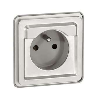 Prise de courant 2P+T à puits français sans volet 16A 250V Soliroc IK10 IP20|Legrand-LEG077832