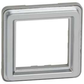 Adaptateur sans volet Soliroc IP2x pour mécanismes Mosaic 2 modules|Legrand-LEG077881