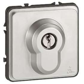 Interrupteur à clé 2 positions 6A 250V~ Soliroc IK10 IP54|Legrand-LEG077874